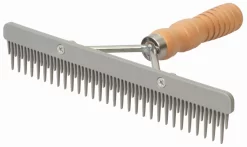 Weaver Livestock Fluffer Comb With Wood Handle And Replaceable Plastic Blade -Equestrian Supplies Store 4 251029