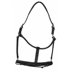 Fancy Padded Rolled Throat Triple Stiched Halter 7 Fancy Padded Rolled Throat Triple Stiched Halter -Equestrian Supplies Store 5 155659 black