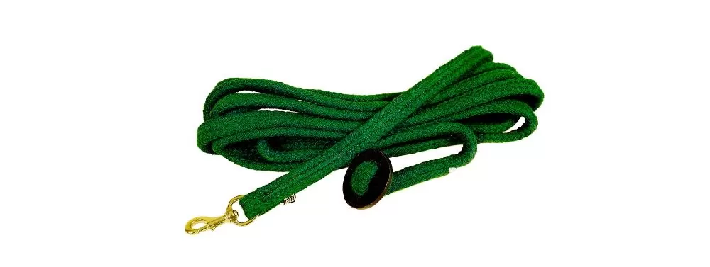 Tory Leather Flat Braided Cotton Rope Lunge Line With Brass Snap 5 Tory Leather Flat Braided Cotton Rope Lunge Line With Brass Snap - Image 3