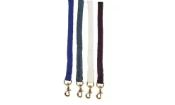 Tory Leather Flat Braided Cotton Rope Lead With Brass Snap -Equestrian Supplies Store 5 170218