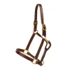 Tory Leather Triple Stitched Halter - Snap & Brass Hardware 2 Tory Leather Triple Stitched Halter - Snap & Brass Hardware -Equestrian Supplies Store 5 170601