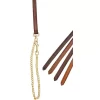 Tory Leather 3/4" Double & Stitched Lead - Brass Plated Chain -Equestrian Supplies Store 5 170652