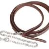Tory Leather 3/4" Full Double & Stitched Lead With Nickel Plated Chain -Equestrian Supplies Store 5 170668