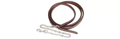 Tory Leather 3/4" Full Double & Stitched Lead With Nickel Plated Chain -Equestrian Supplies Store 5 170669