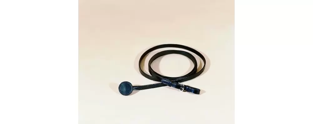 Tory Leather 5/8" Bridle Leather Lead - Nickel Buckle 5 Tory Leather 5/8" Bridle Leather Lead - Nickel Buckle - Image 3