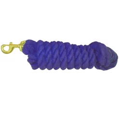 Cotton Lead Rope With Brass Snap 12 Cotton Lead Rope With Brass Snap -Equestrian Supplies Store 5 188659