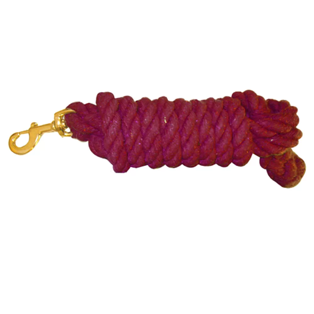Cotton Lead Rope With Brass Snap 6 Cotton Lead Rope With Brass Snap - Image 4