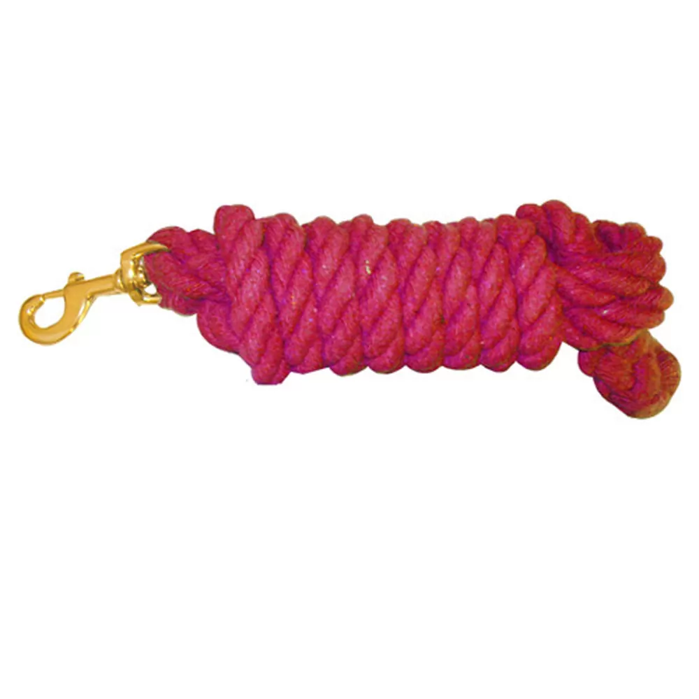 Cotton Lead Rope With Brass Snap 3 Cotton Lead Rope With Brass Snap