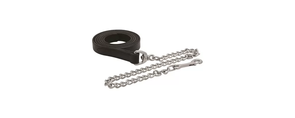 Perri's Leather Lead With 30" Chain 4 Perri's Leather Lead With 30" Chain - Image 2