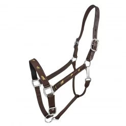 Gatsby Nylon Breakaway Halter With Horse Overlay & Snap 15 Gatsby Nylon Breakaway Halter With Horse Overlay & Snap -Equestrian Supplies Store 5 281304rev