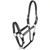 Gatsby Padded Leather Halter - Black - Horse -Equestrian Supplies Store 5 477147