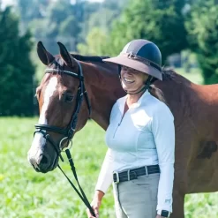 EquiVisor Orignial Cotton Sun Protection Helmet Visor -Equestrian Supplies Store 5 580308 chocolate