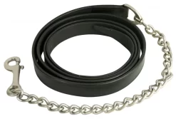 Gatsby Leather Lead With 20" Chain