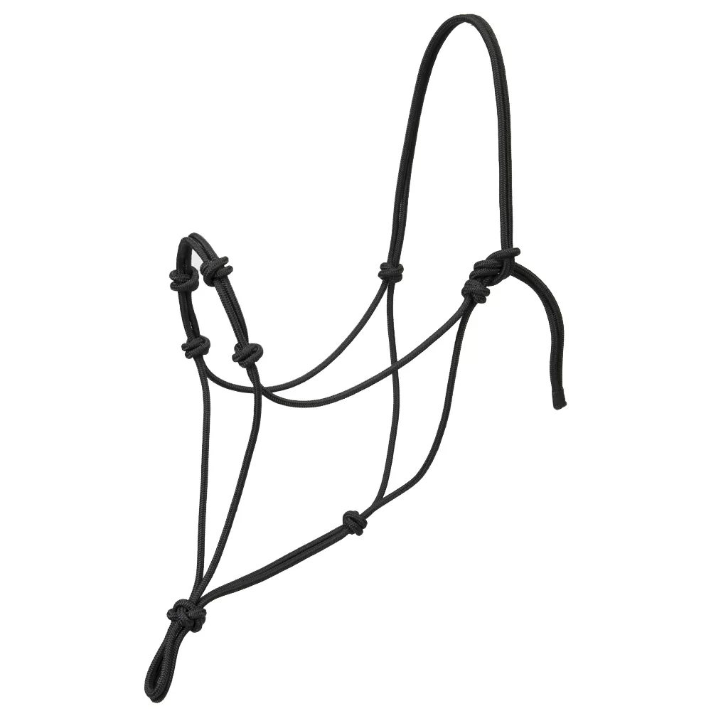 Weaver Leather Silvertip Four Knot Rope Halter 3 Weaver Leather Silvertip Four Knot Rope Halter