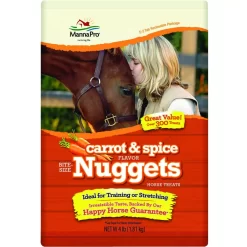 Manna Pro Bite-Size Nuggets Horse Treats - 4 LB -Equestrian Supplies Store 5 809741