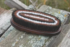 Tail Tamer Wood Series Small Oval Horse Hair Brush