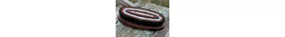 Tail Tamer Wood Series Small Oval Horse Hair Brush 4 Tail Tamer Wood Series Small Oval Horse Hair Brush - Image 2