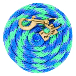 Weaver Poly Lead Rope With Brass Snap 27 Weaver Poly Lead Rope With Brass Snap -Equestrian Supplies Store 5 875865 mintlavfrblue