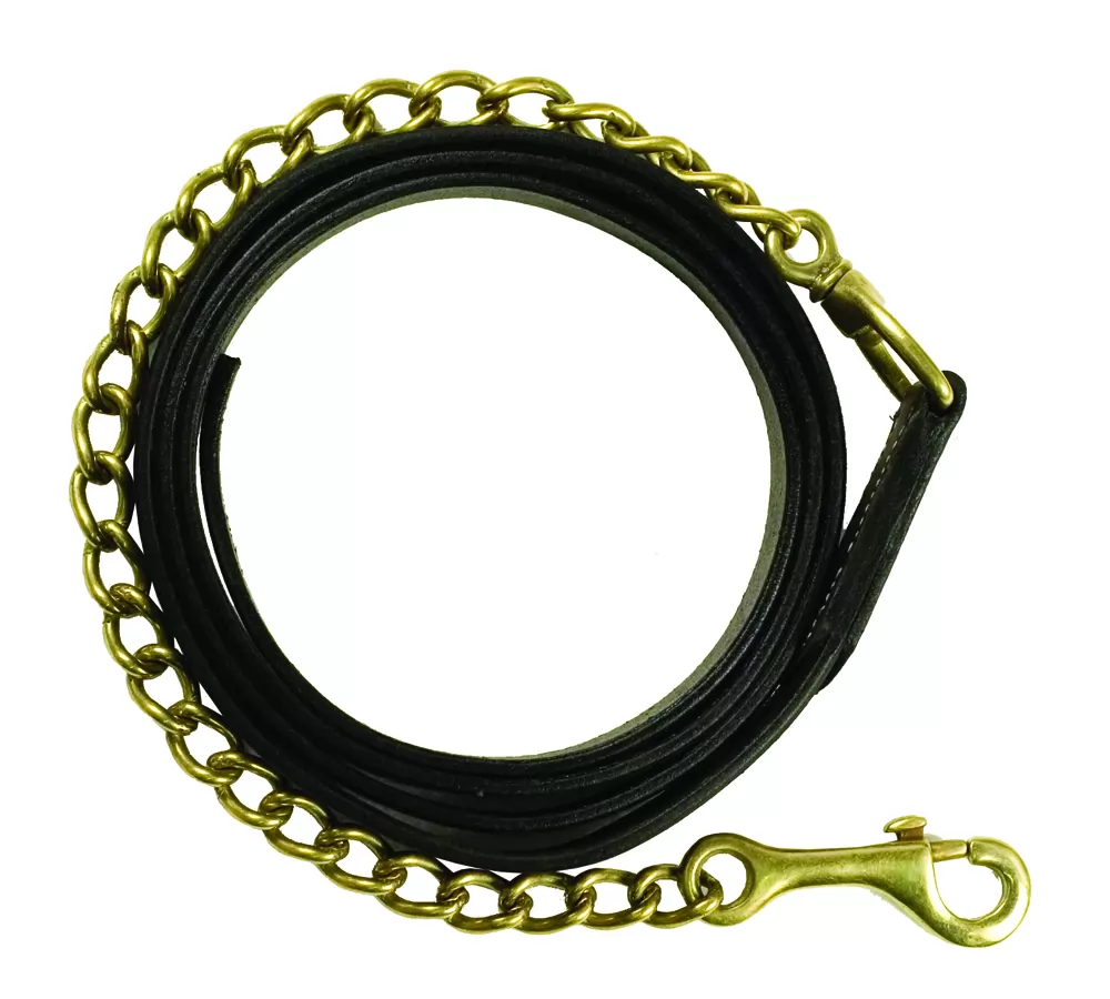 Gatsby Leather Lead With 20" Chain 4 Gatsby Leather Lead With 20" Chain - Image 2