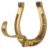Horse Fare Brass Horseshoe With Swing Over Hook - Large 1 Horse Fare Brass Horseshoe With Swing Over Hook - Large -Equestrian Supplies Store hf00021r brass