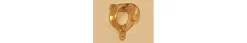 Horse Fare Plain Bridle Bracket 10 Horse Fare Plain Bridle Bracket -Equestrian Supplies Store hf00027 brass