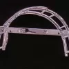 Horse Fare Wire Bridle Bracket 1 Horse Fare Wire Bridle Bracket -Equestrian Supplies Store hf00030 chrome
